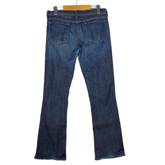 CITIZENS OF Humanity Blue Dark Wash Ingrid Stretch #002 Low Waist Flare US 29 - Picture 3 of 16